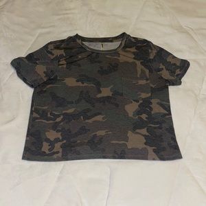 Camo Crop Top